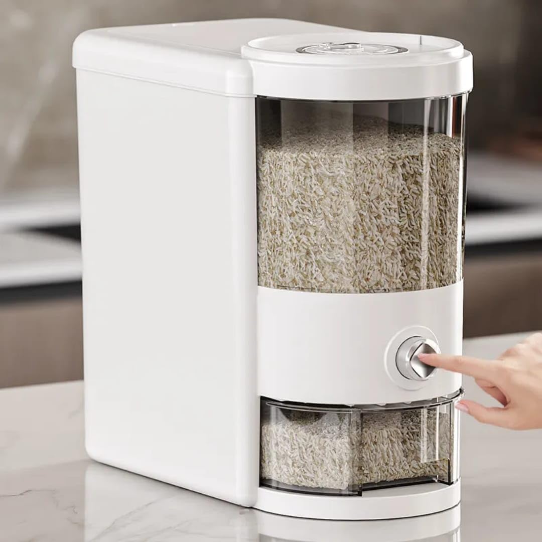 5L Airtight Automatic Rice Dispenser with Lid