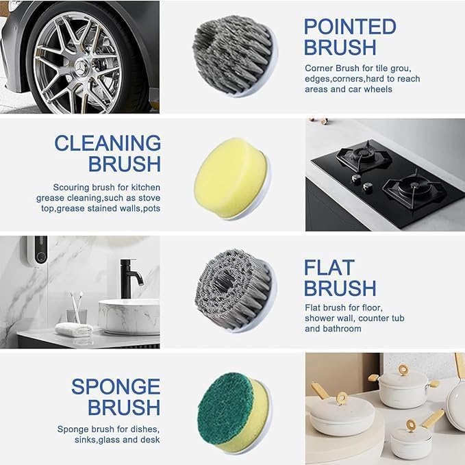5-in-1 Electric Spin Scrubber Cleaning Brush