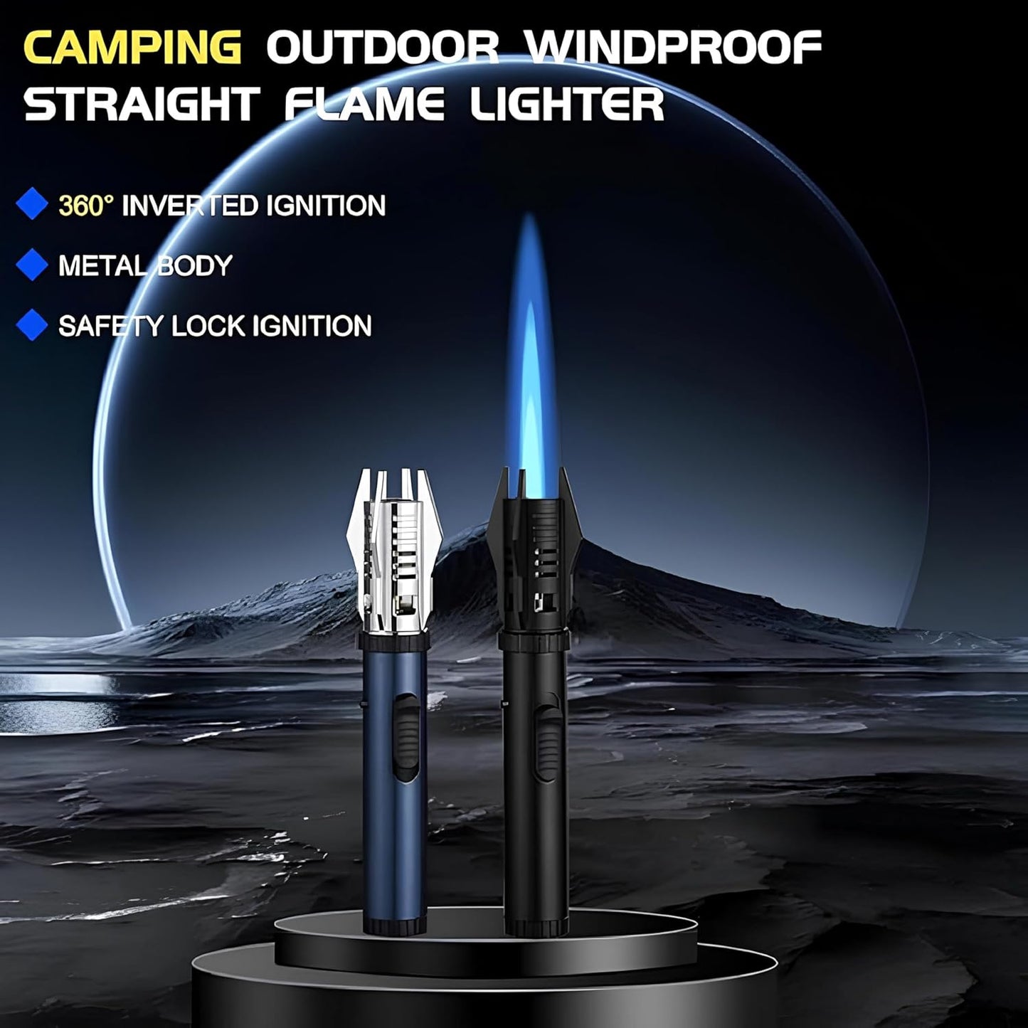 Jet Flame Torch Lighter – Refillable & Windproof