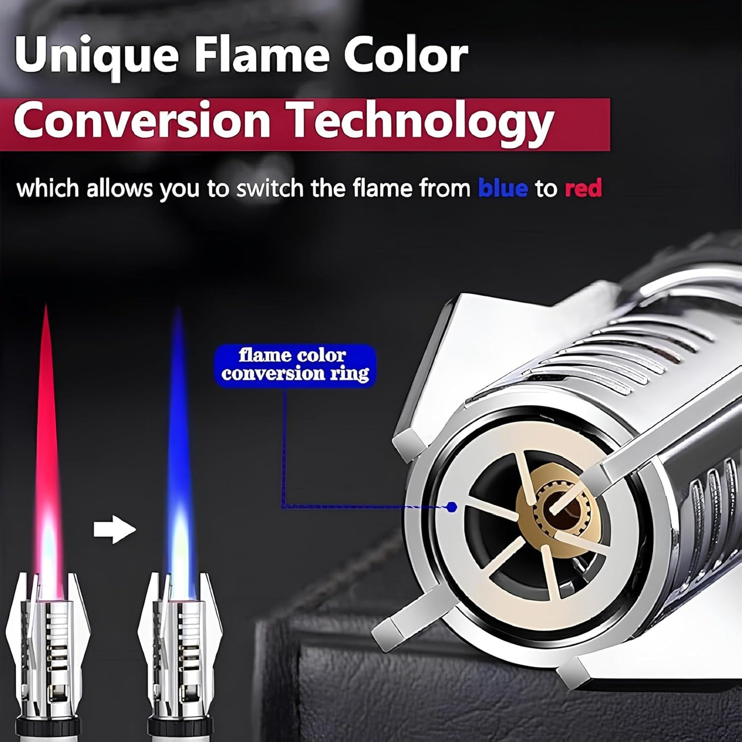 Jet Flame Torch Lighter – Refillable & Windproof