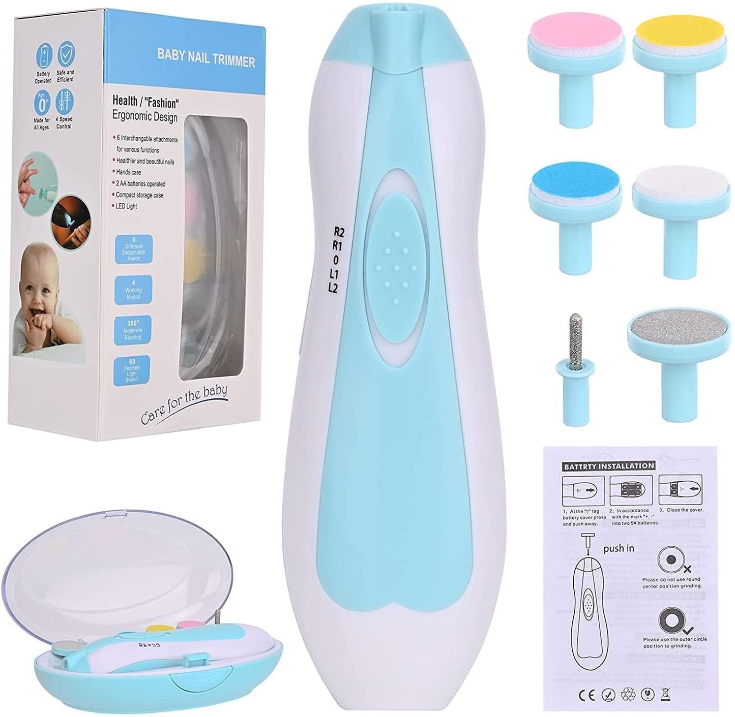 Baby Nail Trimmer with LED – Quiet & Safe Grooming