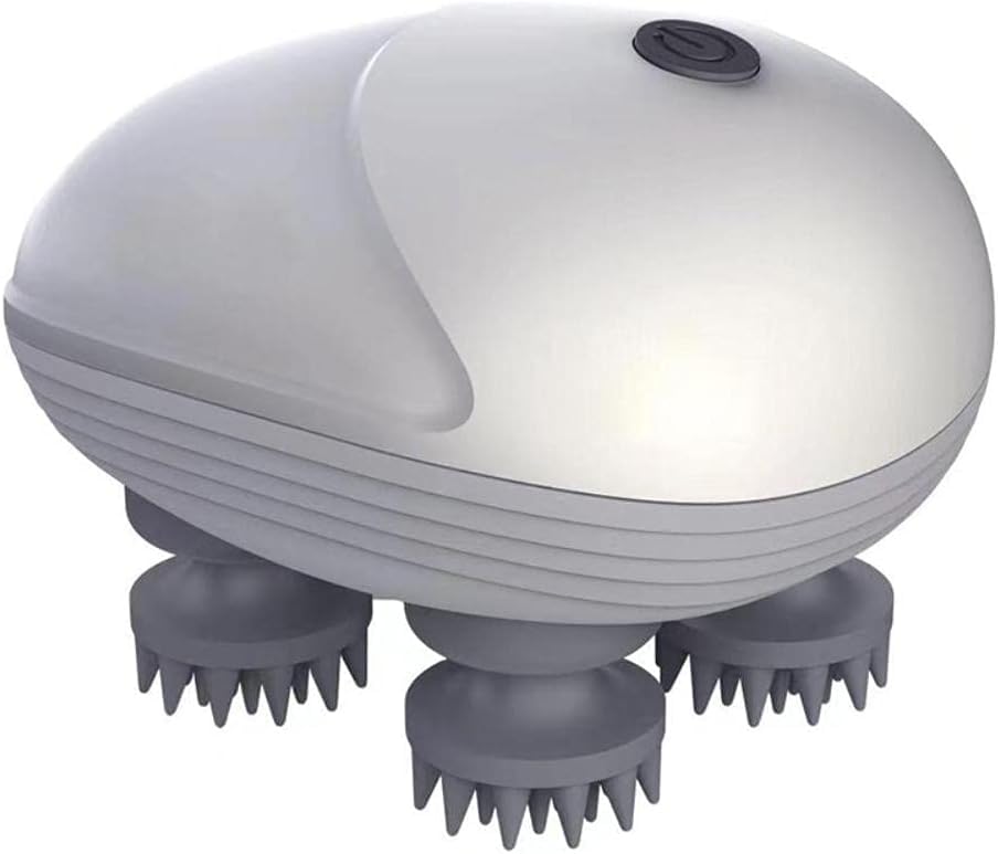 Rechargeable Electric Scalp & Head Massager – White