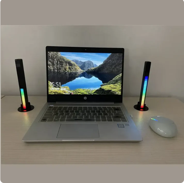32-Bit RGB Sound Activated LED Light Bar for Room