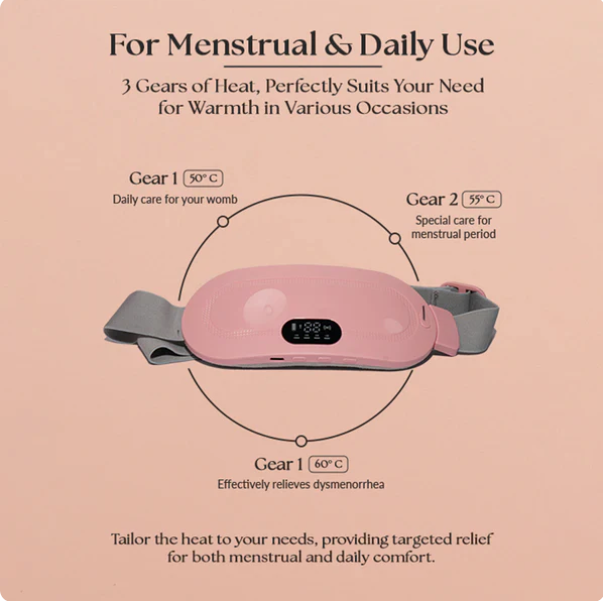 Period Cramp Relief Massager with Heating Pad