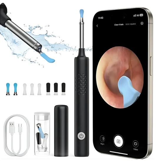 Ear Wax Cleaner Kit with HD WiFi Camera – Reusable Otoscope Tool
