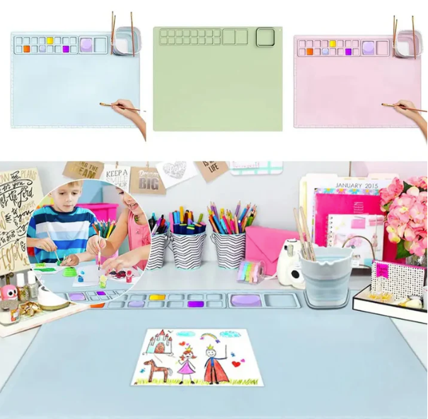 Silicone Craft Paint Mat – Non-Stick Art & DIY Sheet for Kids