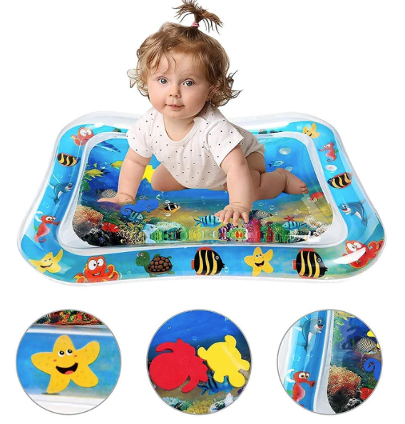 Tummy Time Water Play Mat – Sensory Play for Babies