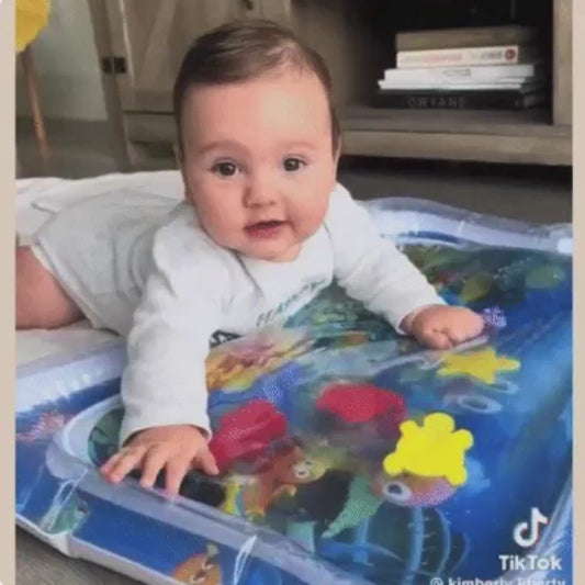Tummy Time Water Play Mat – Sensory Play for Babies